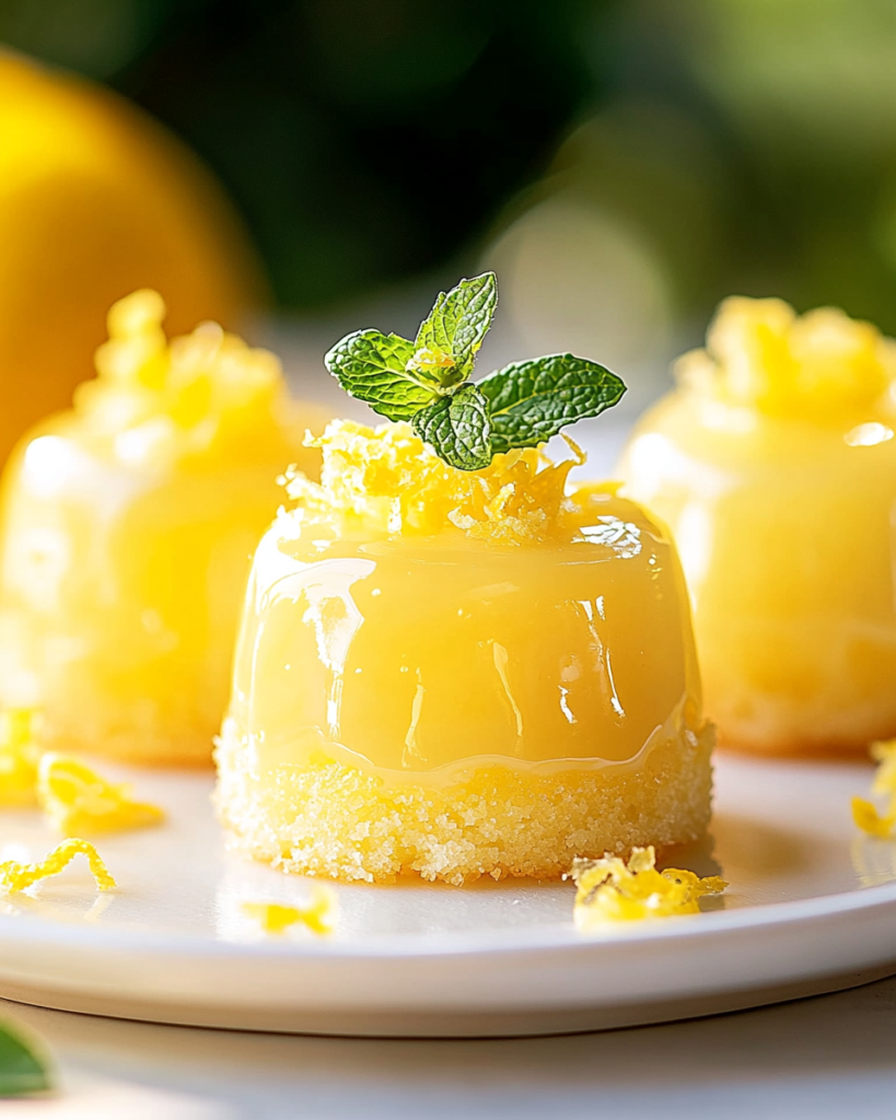 Mini pasteles de limón