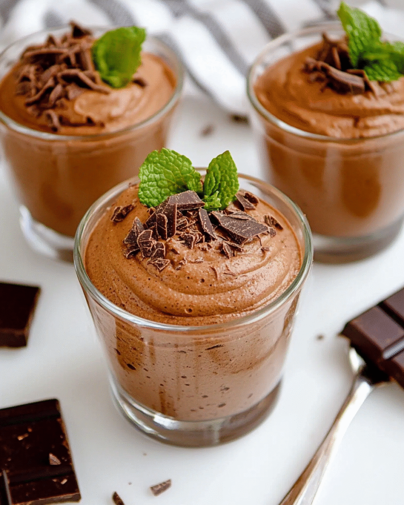 Mousse de Chocolate Vegano con Aquafaba