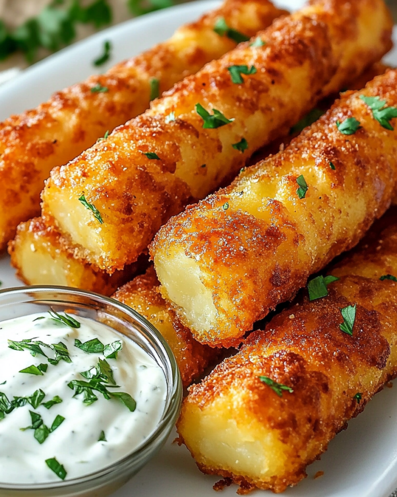 Palitos de Papa y Queso Crujientes