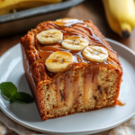 Pan de Plátano con Remolino de Caramelo