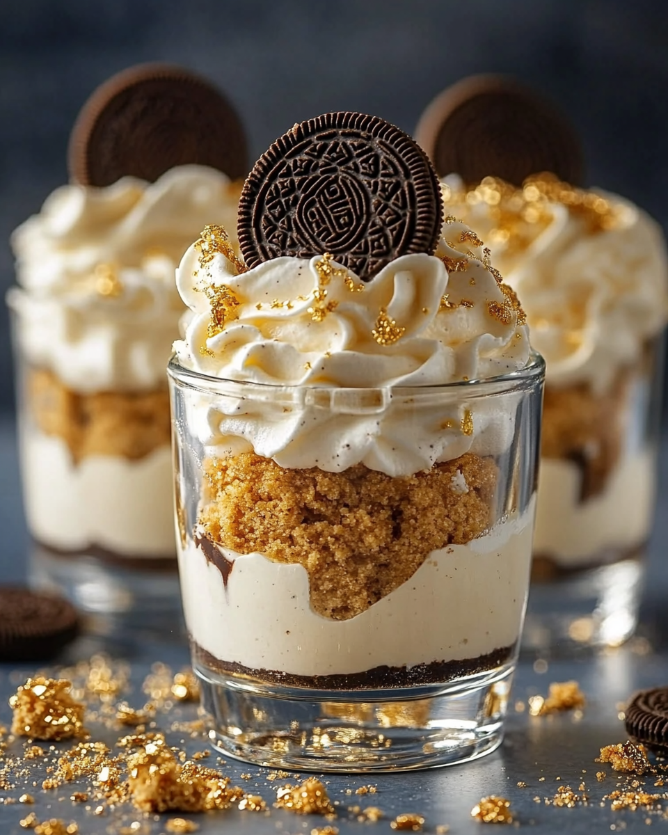 Parfaits de Cheesecake de Golden Oreo