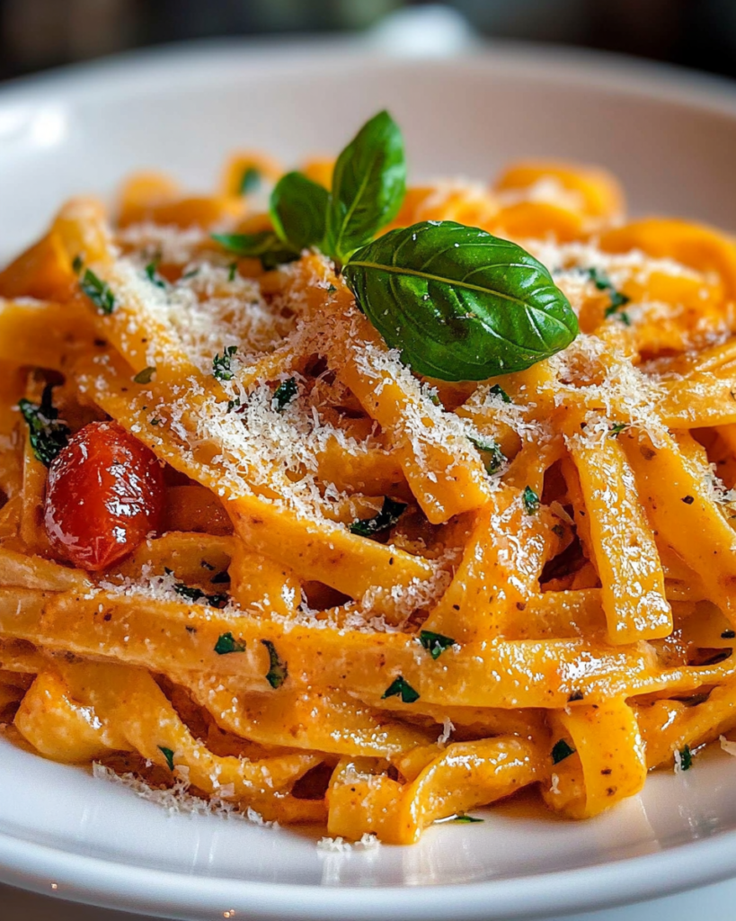 Pasta Cremosa de Tomate y Ajo