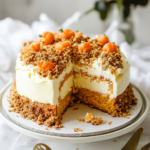 Pastel Crumble de Zanahoria y Queso Crema