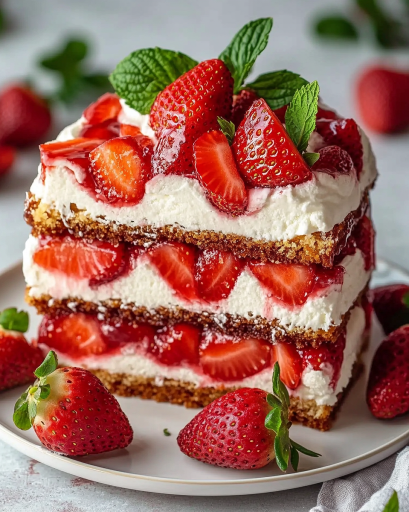 Pastel Terremoto de Fresa