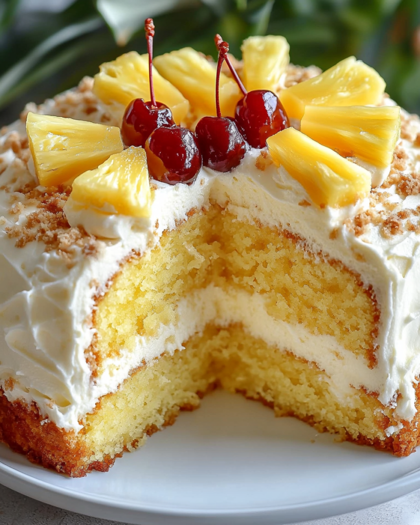 Pastel Tropical de Piña