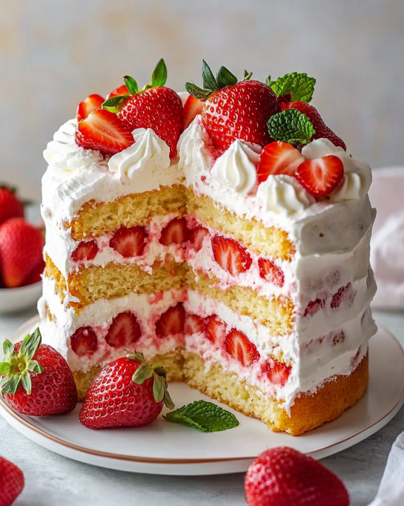 Pastel de Fresas Poke
