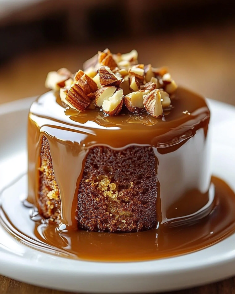 Pastel de Toffee Pegajoso