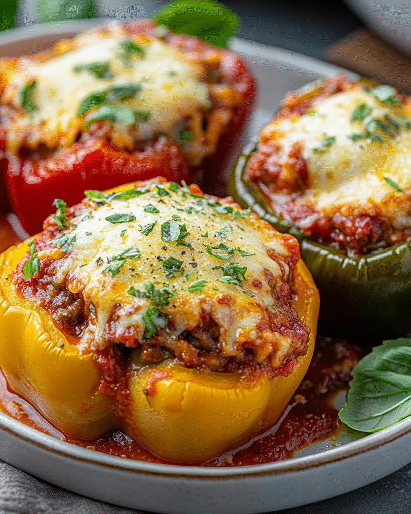 Pimientos Rellenos de Lasaña