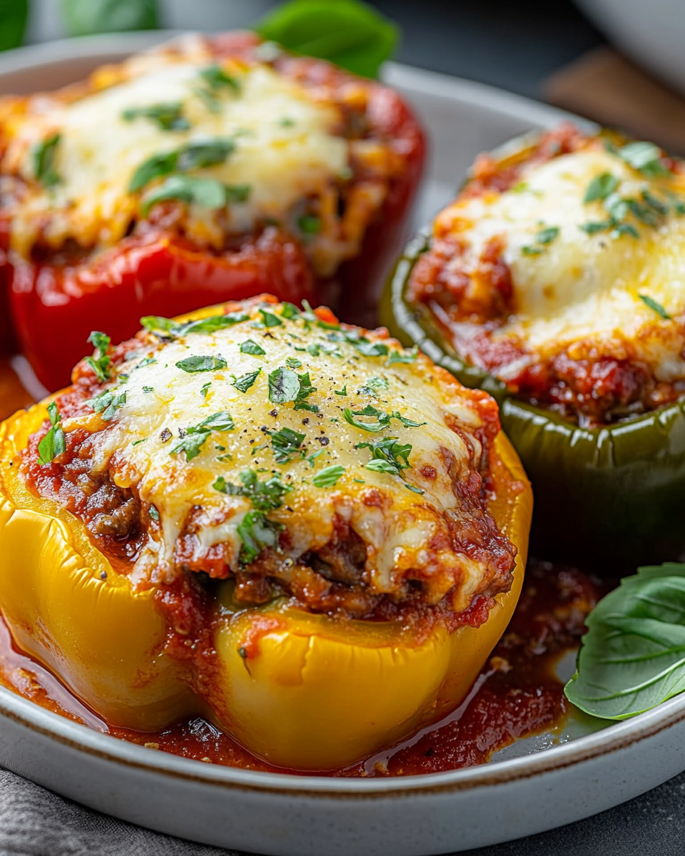 Pimientos Rellenos de Lasaña