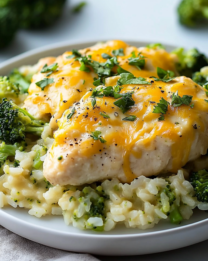 Pollo Cremoso de Brócoli con Arroz y Queso