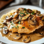Pollo Marsala con Salsa Cremosa de Champiñones