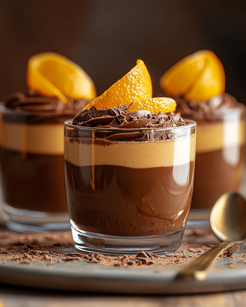 Pots de Chocolate y Naranja con Bailey's