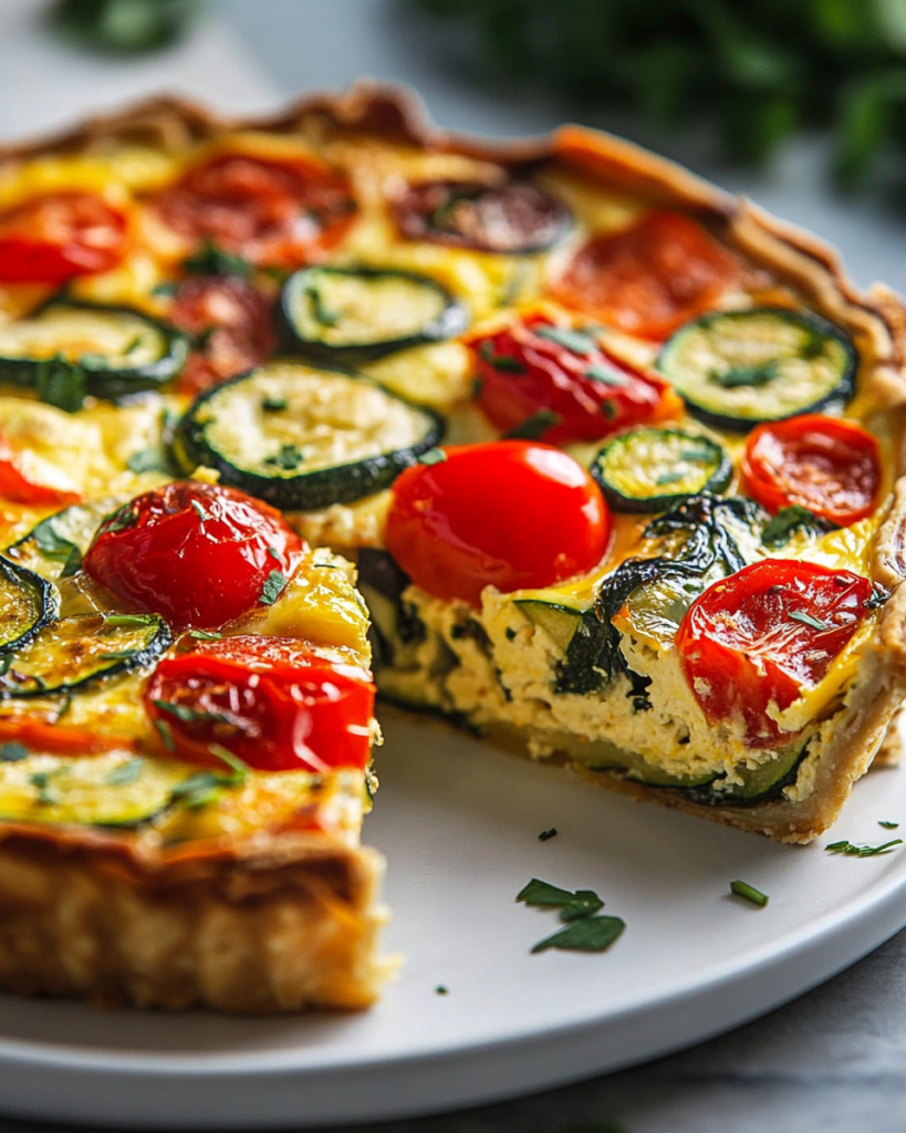Quiche Veggie Sin Corteza