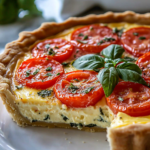 Quiche de Tomate Fresco y Albahaca