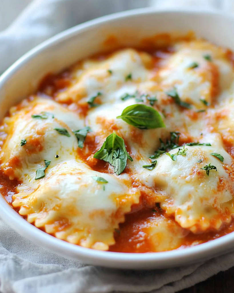 Raviolis al Horno con Salsa de Vodka