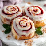 Rollos de Canela Rojo Velvet para San Valentín