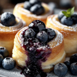 Rollos de Cheesecake de Arándano