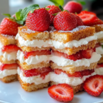 Sándwiches de Cheesecake de Fresa