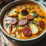 Sopa Española de Patatas con Chorizo