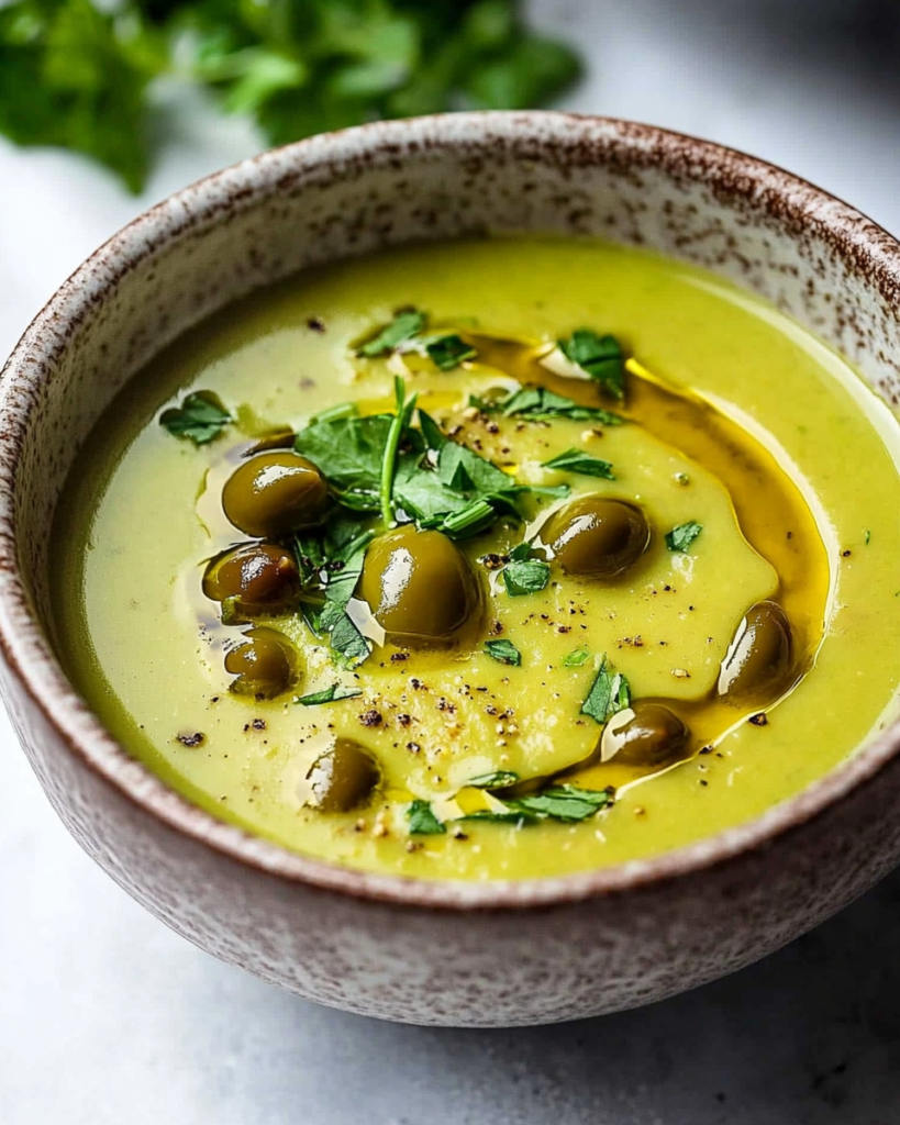 Sopa de Aceitunas Verdes