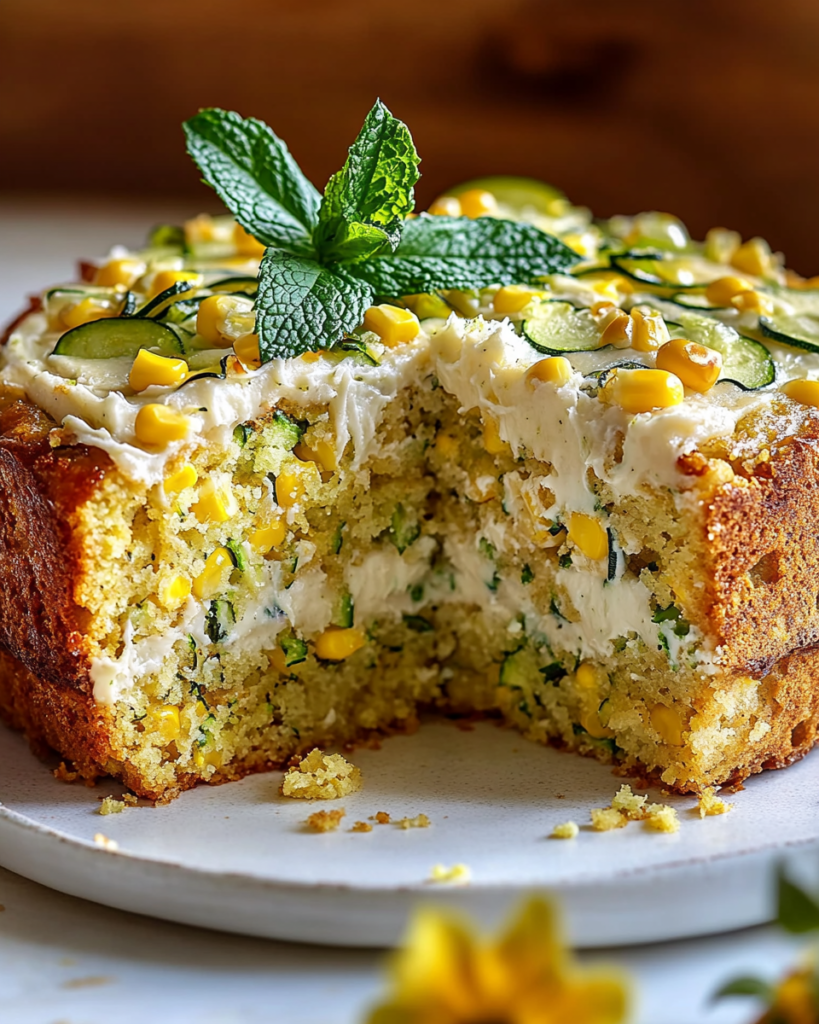 Tarta Delicia de Maíz Dulce y Calabacín