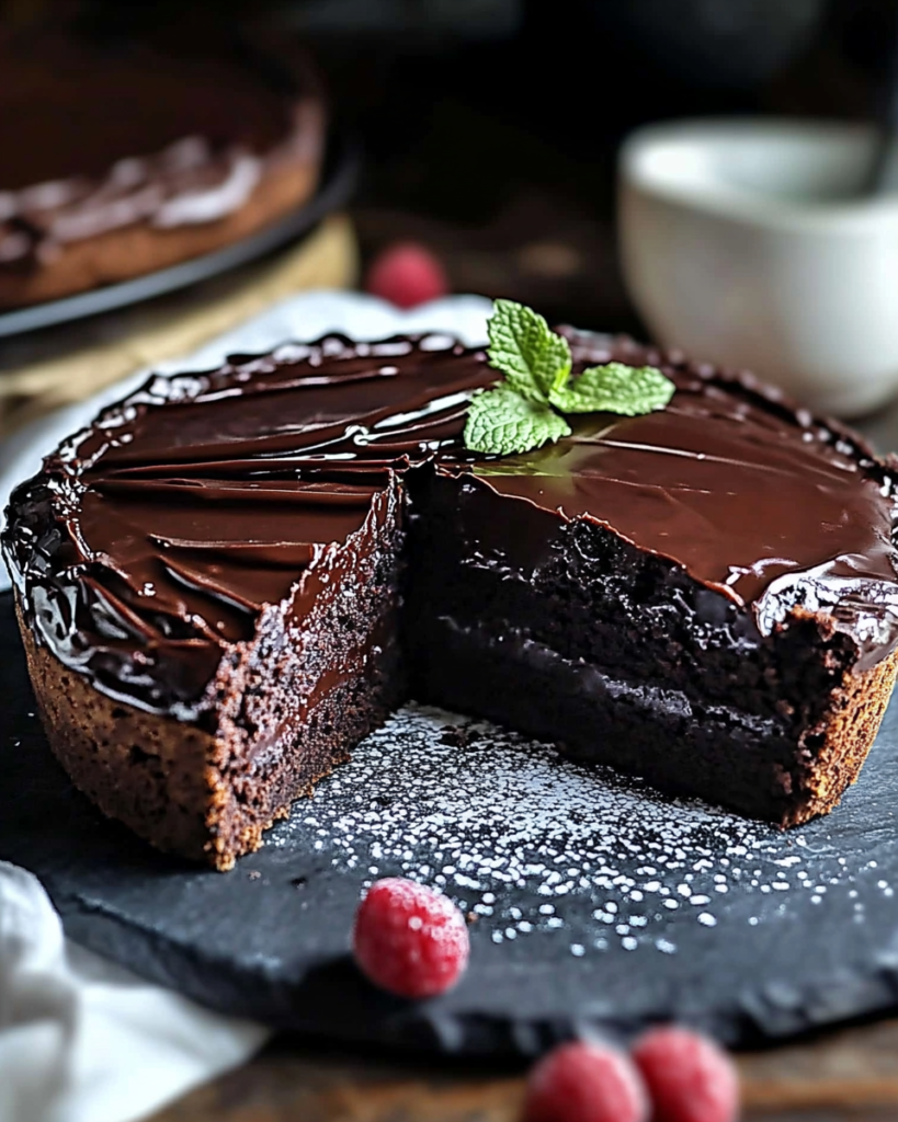 Tarta de Brownie Pegajosa