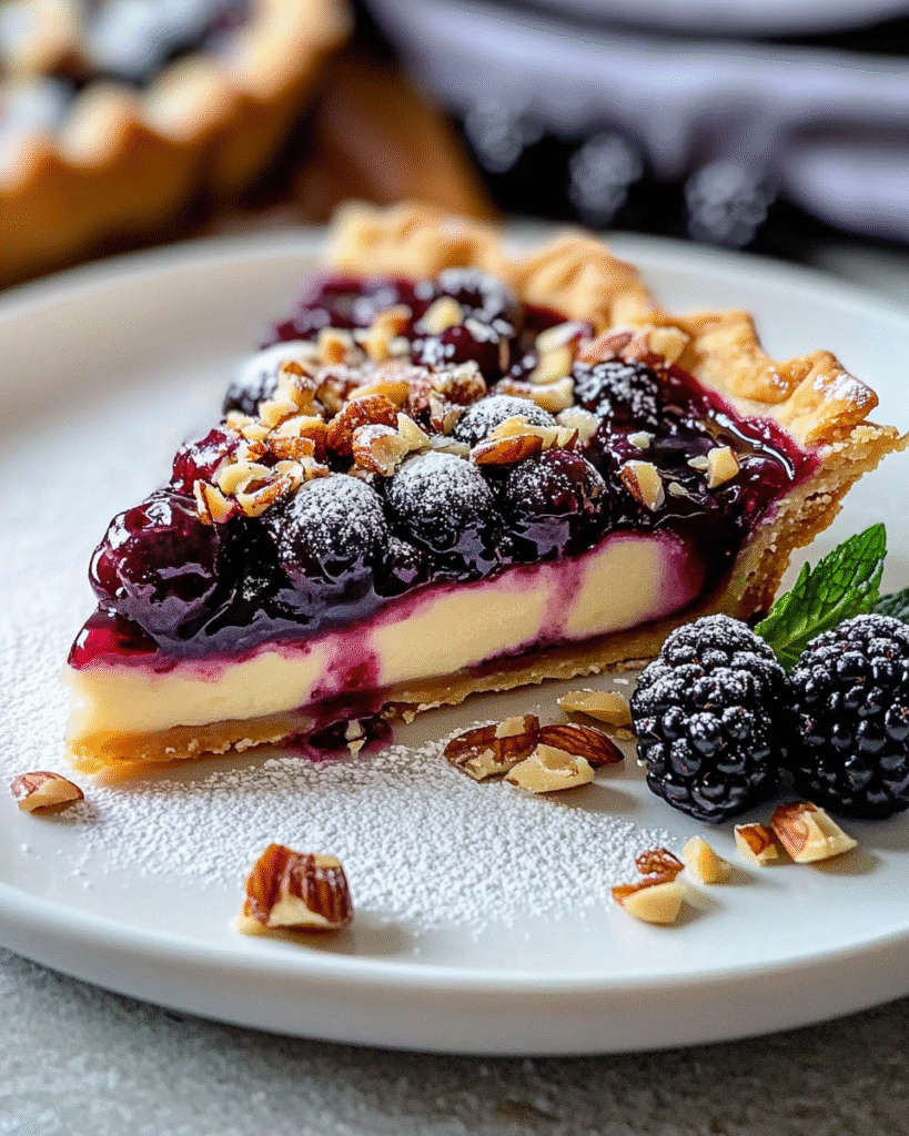 Tarta de Moras, Vainilla y Avellanas
