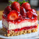 Tarta de Queso Crujiente de Fresa