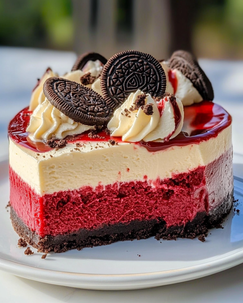 Tarta de Queso Red Velvet con Oreo