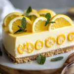 Tarta de Queso Vegana de Limón Cremosa