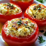 Tomates Rellenos de Queso al Horno