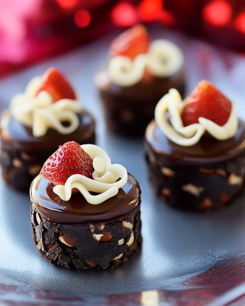 Mini Pasteles de Chocolate para San Valentín First Image First Image