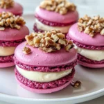 Macarons de Remolacha con Crujiente de Queso de Cabra y Nueces First Image First Image