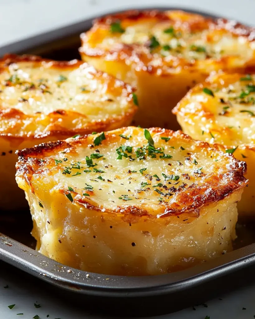 Gratinados de Patatas con Queso en Molde de Muffins First Image First Image
