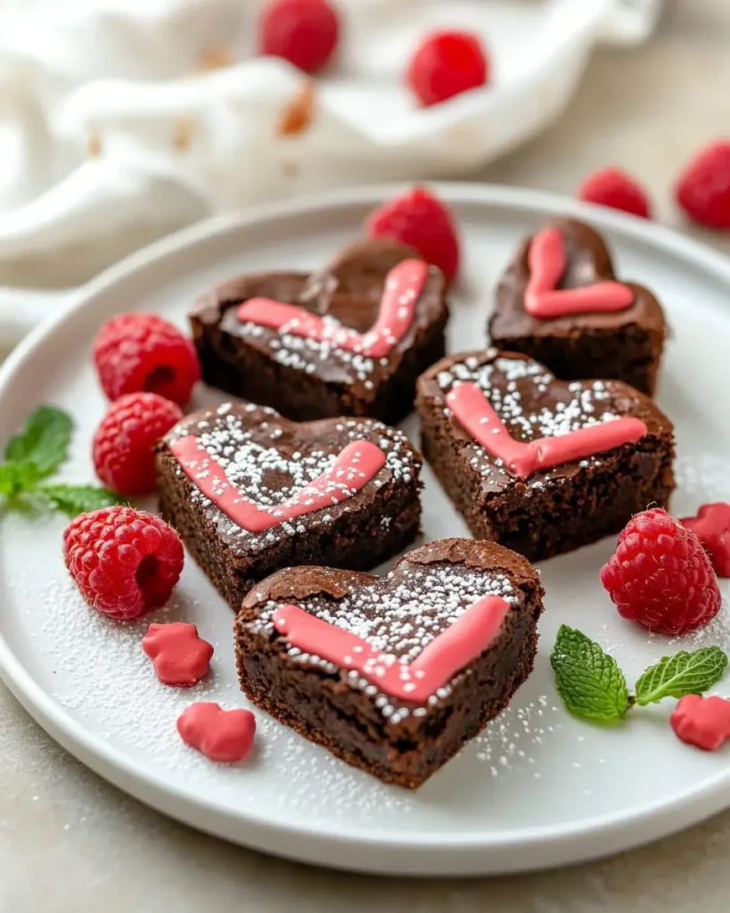 Brownies en Forma de Corazón First Image First Image