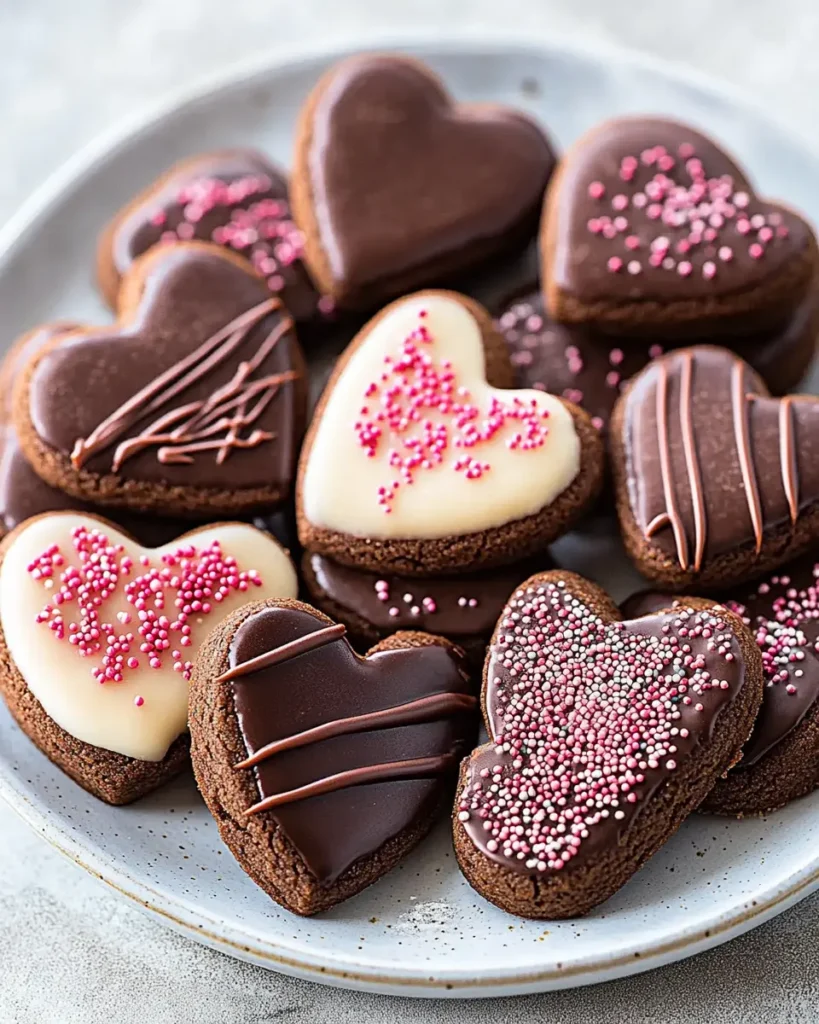 Galletas de Chocolate para San Valentín First Image First Image
