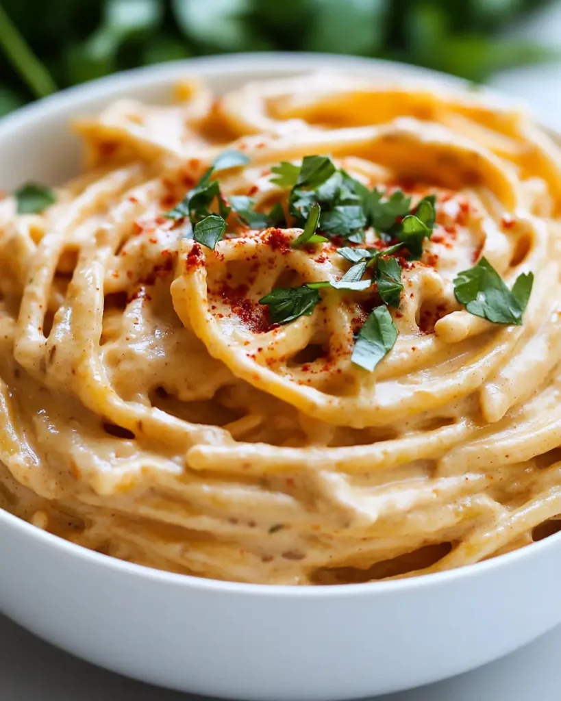 Pasta cremosa vegana con chipotle First Image First Image