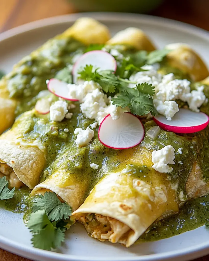 Enchiladas Suizas con Salsa Verde Cremosa First Image First Image