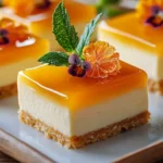Tarta de Queso Naranja en Cuadrados First Image First Image