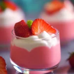 Mousse de Gelatina de Fresa y Yogur Griego First Image First Image