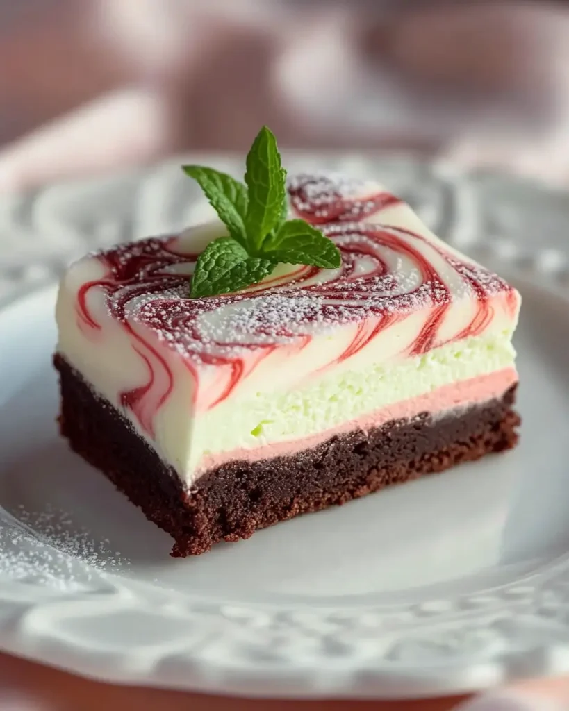 Brownie de Cheesecake de Menta First Image First Image