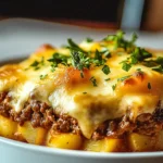 Cazuela de Carne Picada con Queso y Papas Congeladas First Image First Image