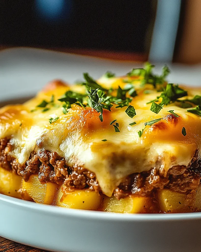 Cazuela de Carne Picada con Queso y Papas Congeladas First Image First Image
