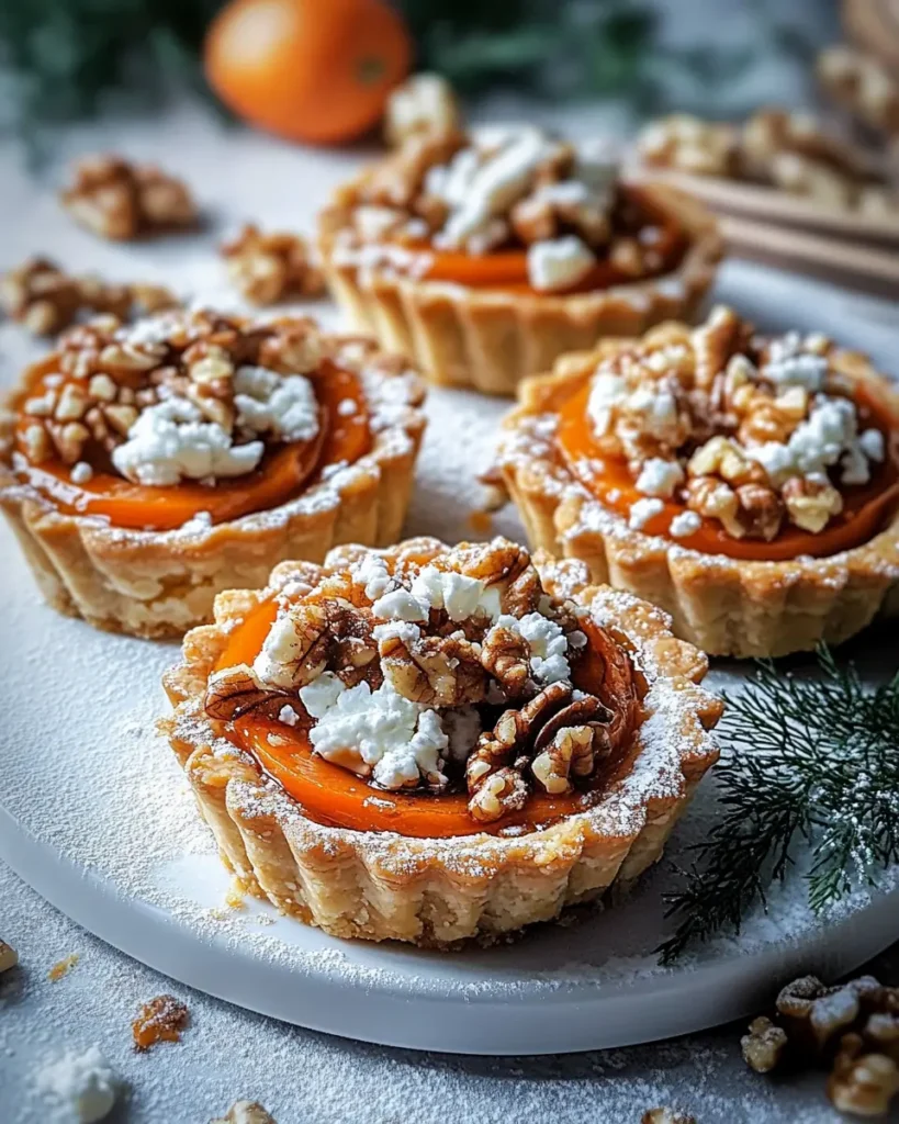 Tartaletas de Zanahoria Glaseadas con Miel y Nueces, con Nieve de Feta First Image First Image