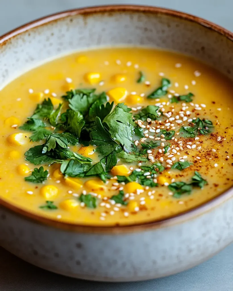 Sopa Vegana de Maíz Dulce y Miso First Image First Image
