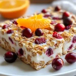 Barritas de Granola de Yogur Griego con Arándanos Rojos y Naranja First Image First Image