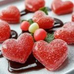 Corazones de Fresa con Goma de Dulce First Image First Image