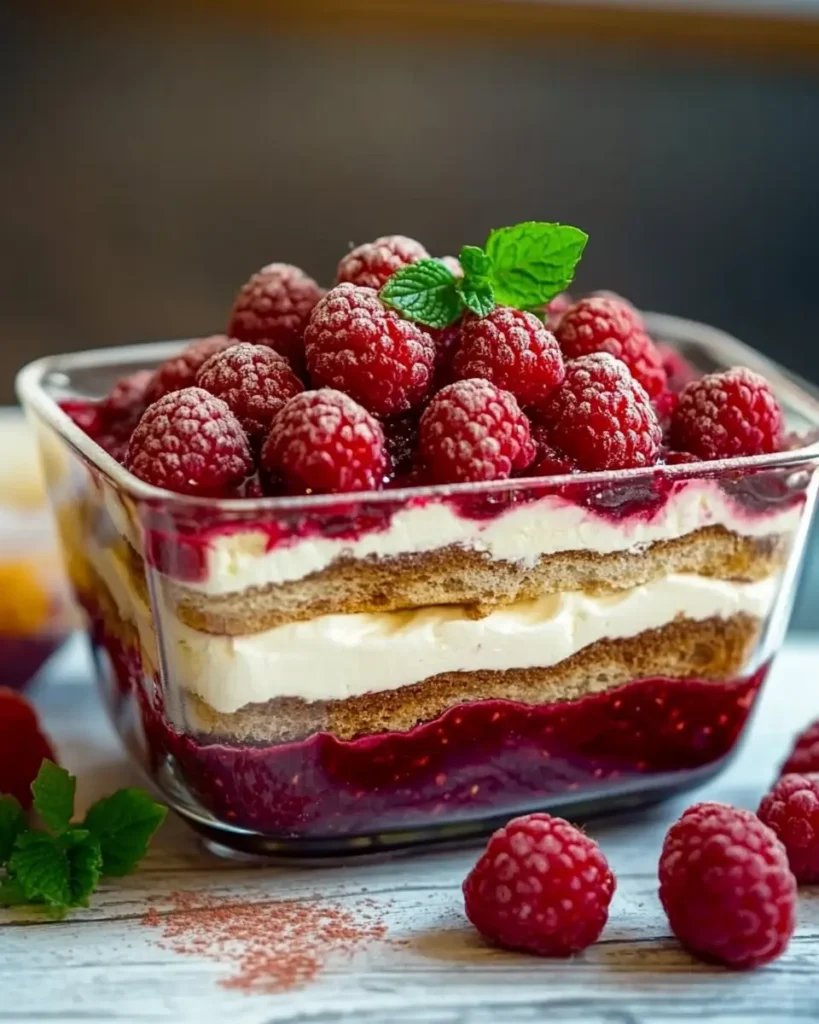 Tiramisú de Frambuesa Fresca First Image First Image