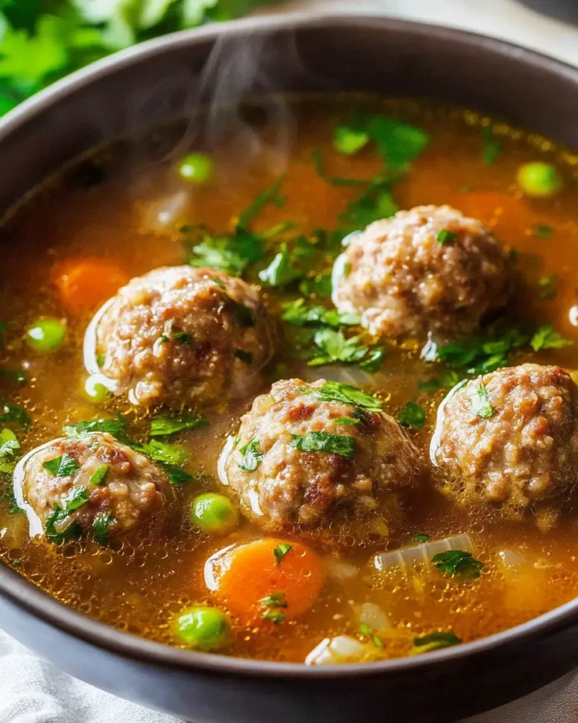 Sopa Sustanciosa de Albóndigas First Image First Image