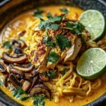 Khao Soi de Pollo Cremoso con Coco y Champiñones First Image First Image
